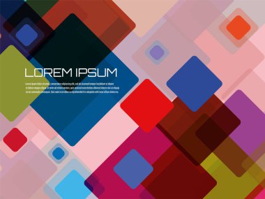 Kareli soyut geometrik arkaplan. İçeriğiniz için vektör pankartı tasarımı, iş alanı, emplaka, kapak