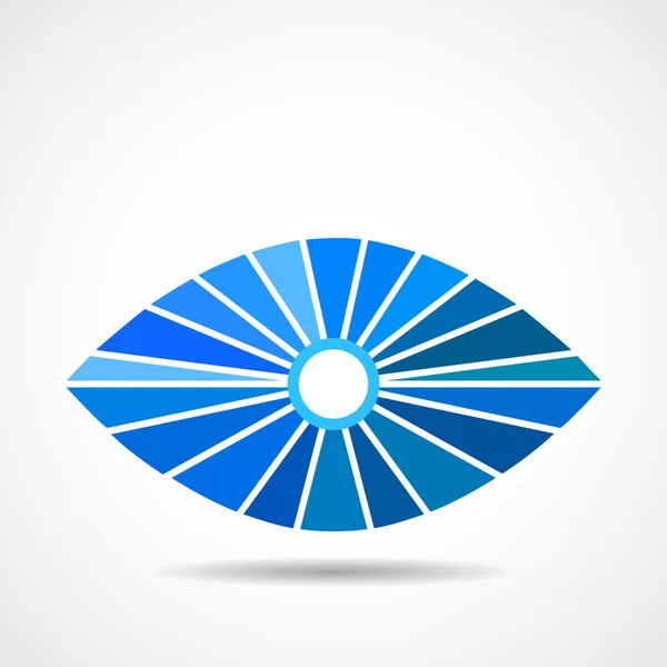 Blue Eye, logo dalam konsep geometris. Ikon berwarna. Ilustrasi Vektor - Stok Vektor