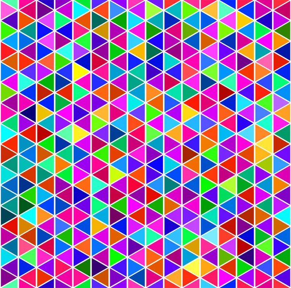 Абстрактный геометрический бесшовный узор из красочных треугольников. Современная стильная текстура — стоковый вектор