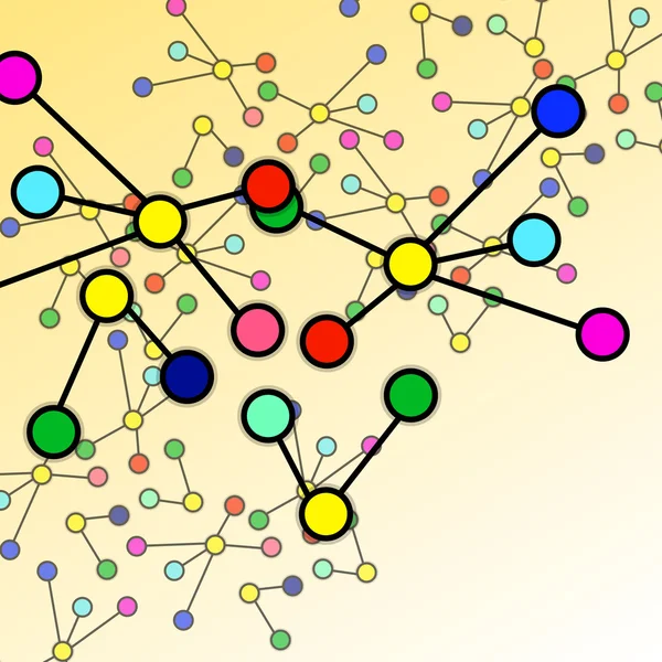 Formas geométricas abstractas de compuestos moleculares — Archivo Imágenes Vectoriales