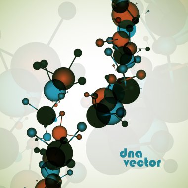 DNA vektör. Arka plan