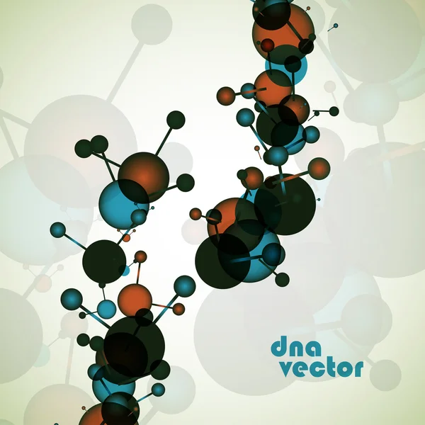 DNA vektor. Abstrakt bakgrund — Stock vektor