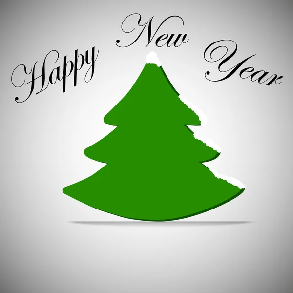 Christmas tree, celebration flyer, banner,fir. Vector illustration — Stock Vector