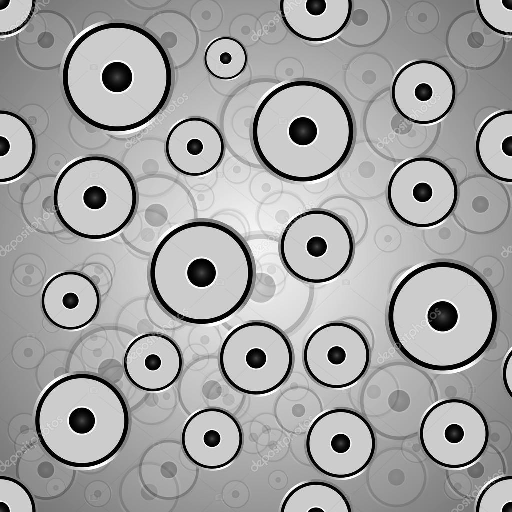 Seamless wallpaper background speakers.Vector illustration. Stock