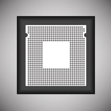 CPU. vektör çizim. EPS 10