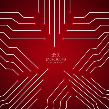 devre cpu kurulu. arka plan. vektör çizim