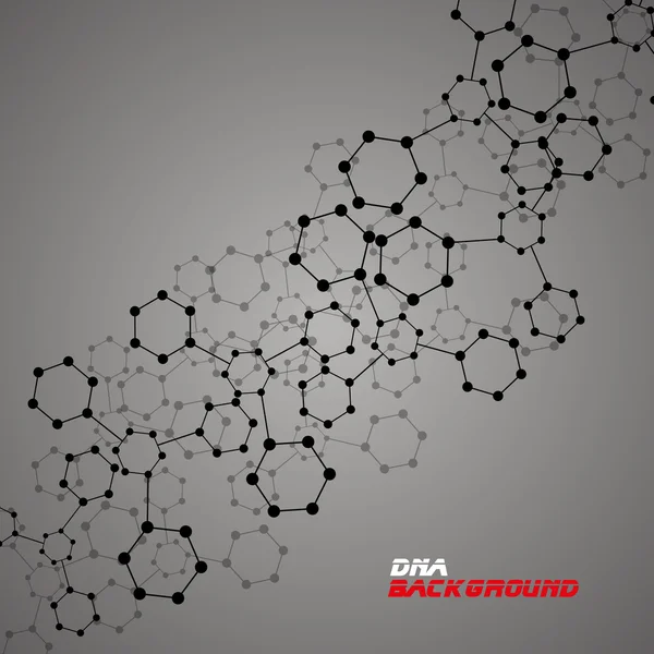 分子 Dna。抽象的な背景。Eps10.Vector イラスト — ストックベクタ