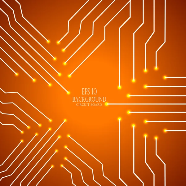 Circuit board cpu. Abstract background. Vector illustration — Stock Vector