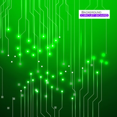 Devre kartı. Vektör çizimi. 10 saniye.