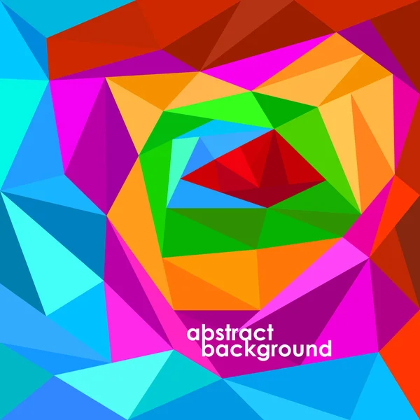 Abstract 3D geometric colorful background from triangles. Vector illustration. Eps 10 — Stock Vector