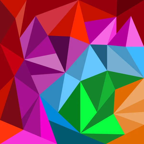 Abstrakte 3D geometrische bunte Hintergrund aus Dreiecken. Vektorillustration. Folge 10 — Stockvektor