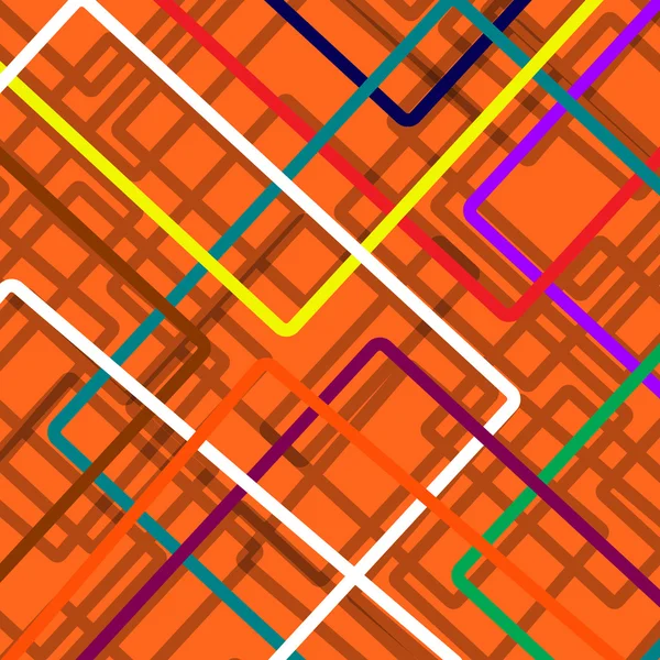 Linee colorate. Sfondo astratto. Illustrazione vettoriale. Eps 10 — Vettoriale Stock