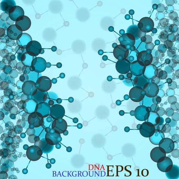 分子 dna。抽象背景。矢量图。eps10 — 图库矢量图片