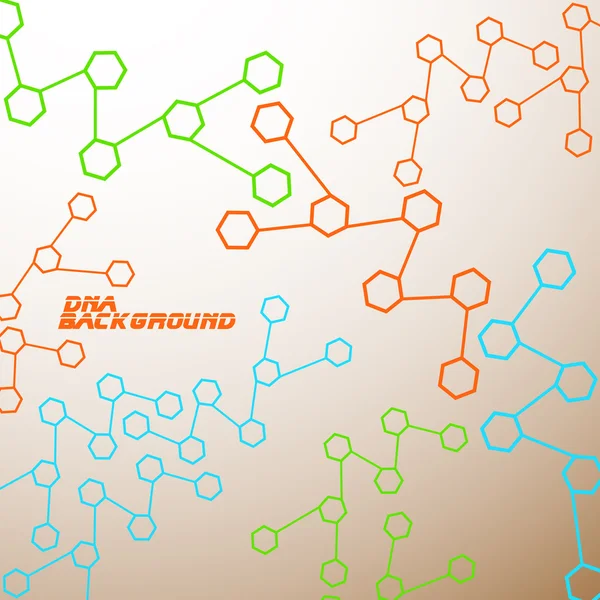 Molekülün dna. arka plan. vektör çizim. eps10 — Stok Vektör