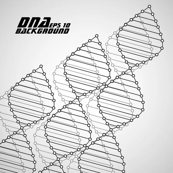 Dna spiral. Abstract background. Vector illustration. Eps10 — Stock Vector