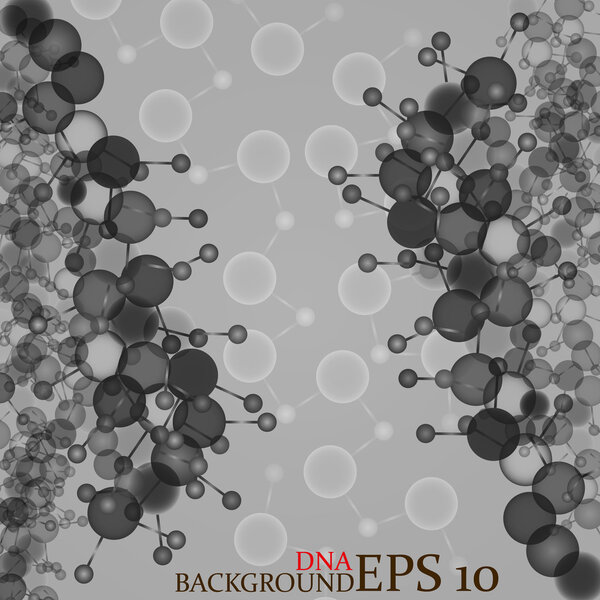 Molecule DNA. Abstract background. Vector illustration. Eps10