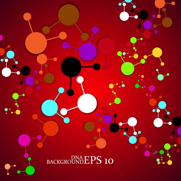 Molecule DNA. Abstract background. Vector illustration. Eps10 — Stock Vector