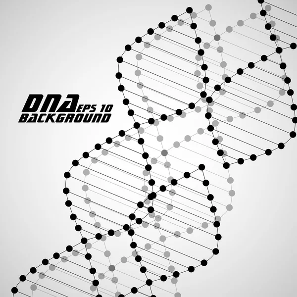 DNA-spiral. Abstrakt bakgrund. Vektor illustration. Eps10 — Stock vektor