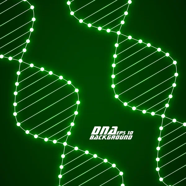 Neon dna spiral. Abstract background. Vector illustration. Eps10 — Stock Vector