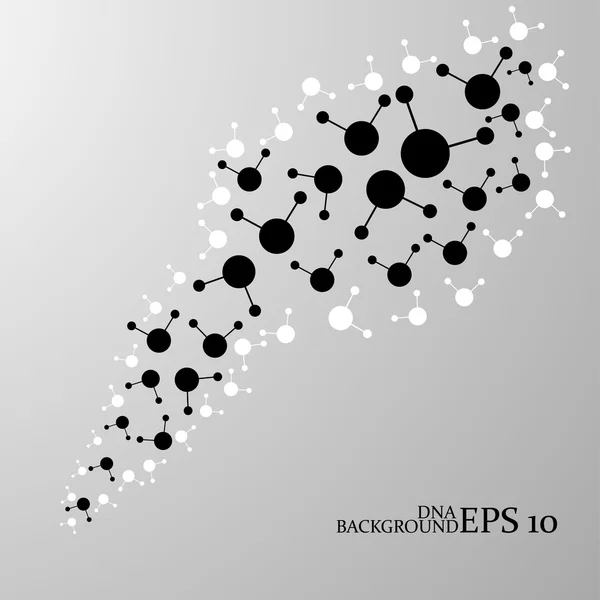 Molecule structure. DNA. Abstract background. Eps10.Vector illustration — Stock Vector