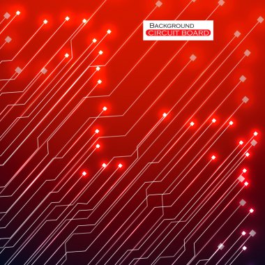 Devre kartı. Vektör çizimi. 10 saniye.