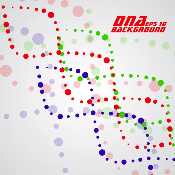Цветная спираль ДНК. Абстрактный фон. Векторная иллюстрация. Eps10 — стоковый вектор