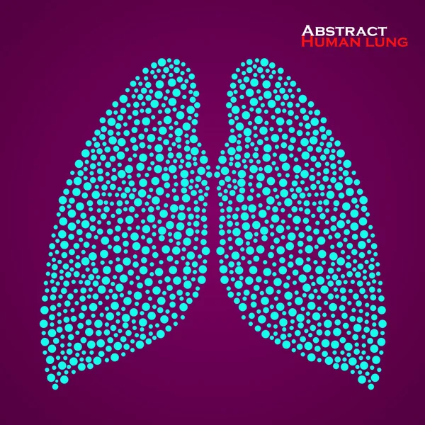 Un pulmón humano abstracto. Ilustración vectorial. Eps 10 — Archivo Imágenes Vectoriales