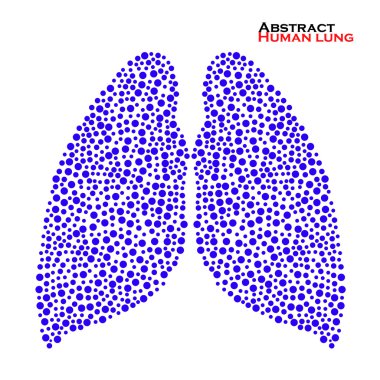 Abstract human lung. Vector illustration. Eps 10 clipart