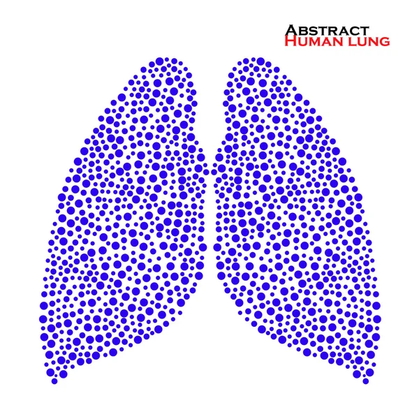 Pulmão humano abstrato. Ilustração vetorial. Eps 10 — Vetor de Stock