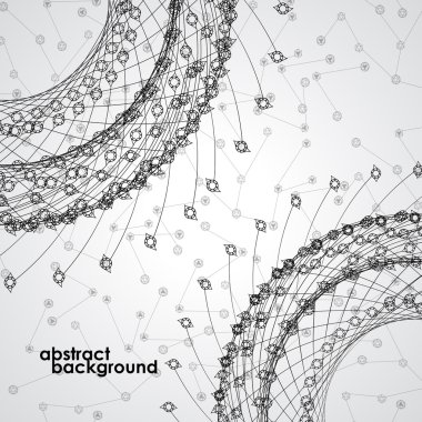 soyut halkalar beyaz zemin üzerinde. fütüristik tasarımı. vektör çizim. EPS 10