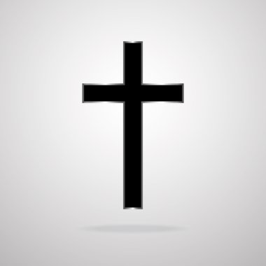 çapraz. Hıristiyan sembolü. vektör çizim. EPS 10