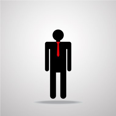 işadamı simgesi. vektör çizim. EPS 10