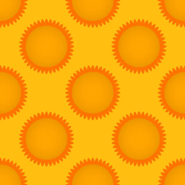 Бесшовный рисунок с солнцем. Векторная иллюстрация. EPS 10 — стоковый вектор