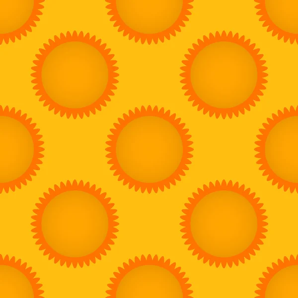 Modèle sans couture avec soleil. Illustration vectorielle. SPE 10 — Image vectorielle