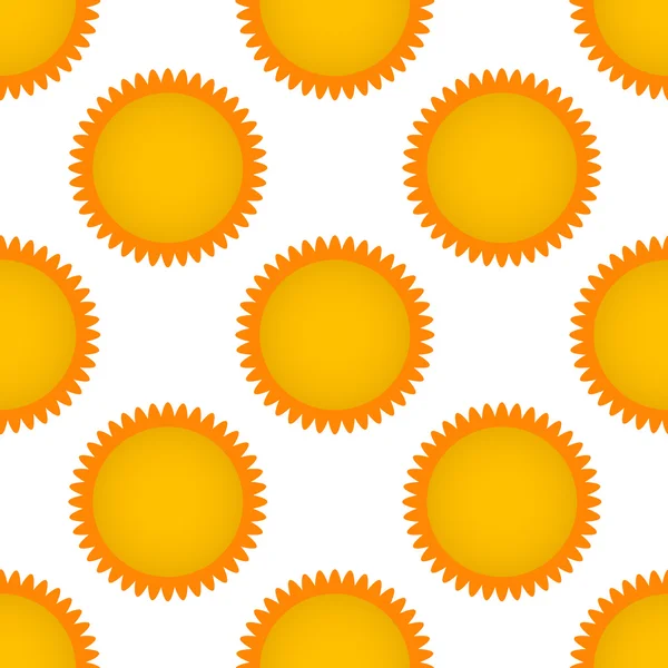 Modèle sans couture avec soleil. Illustration vectorielle. SPE 10 — Image vectorielle