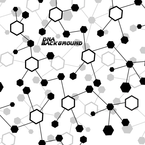 Molecule DNA. Abstract background. Vector illustration. Eps10 — Stock Vector