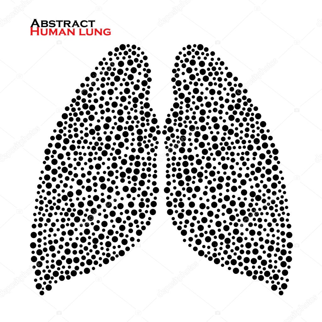 Abstract human lung. Vector illustration. Eps 10