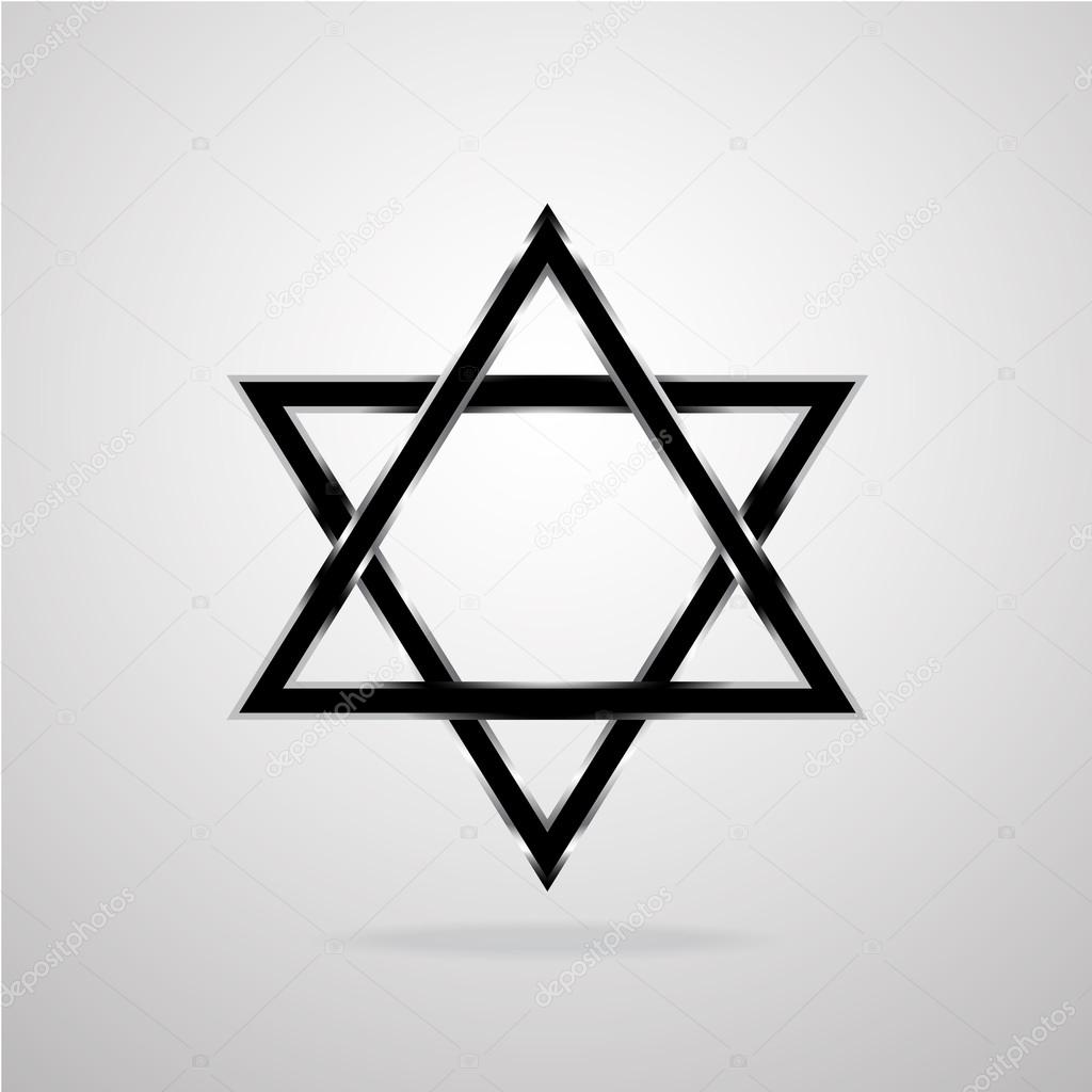 Star of David. Vector illustration. Eps 10