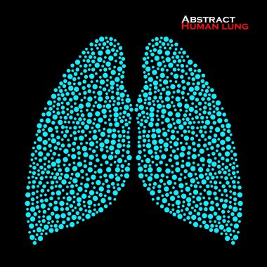 Abstract human lung. Vector illustration. Eps 10 clipart