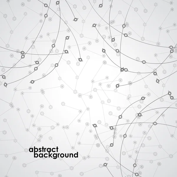 Abstrakt cirklar på en vit bakgrund. futuristisk design. vektor illustration. EPS 10 — Stock vektor