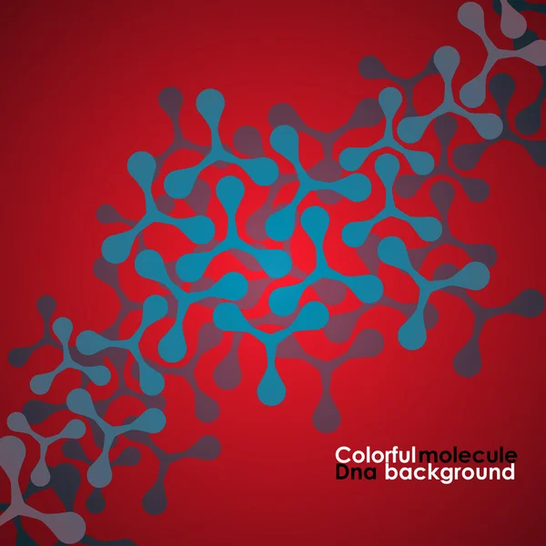 Kleurrijke molecuul dna. abstracte achtergrond. vectorillustratie. eps10 — Stockvector