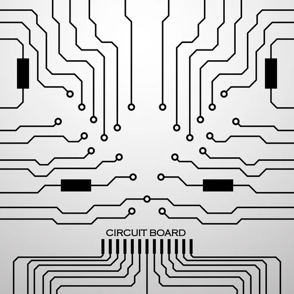 Placa de circuito. Fundo abstrato. Ilustração vetorial. Eps 10 — Vetor de Stock