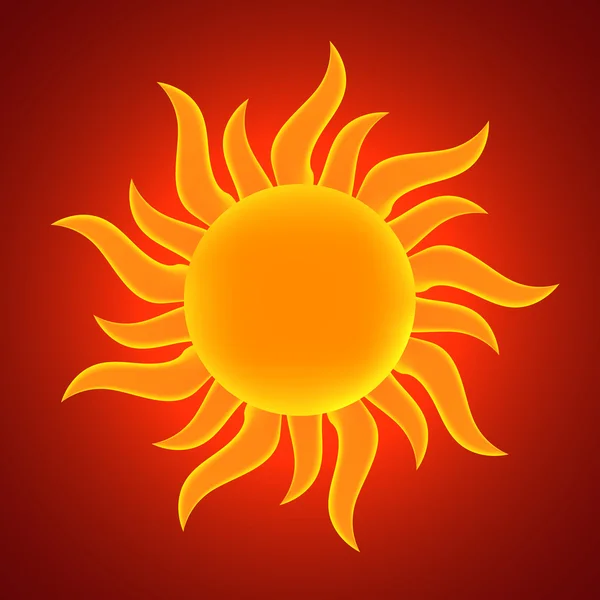 Sun. Vector illustration. Eps 10 — Stock Vector