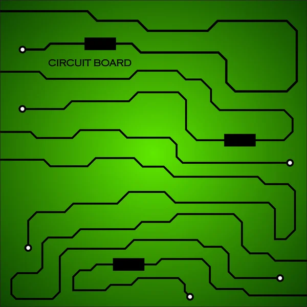 Placa de circuito. Fundo abstrato. Ilustração vetorial. Eps 10 — Vetor de Stock