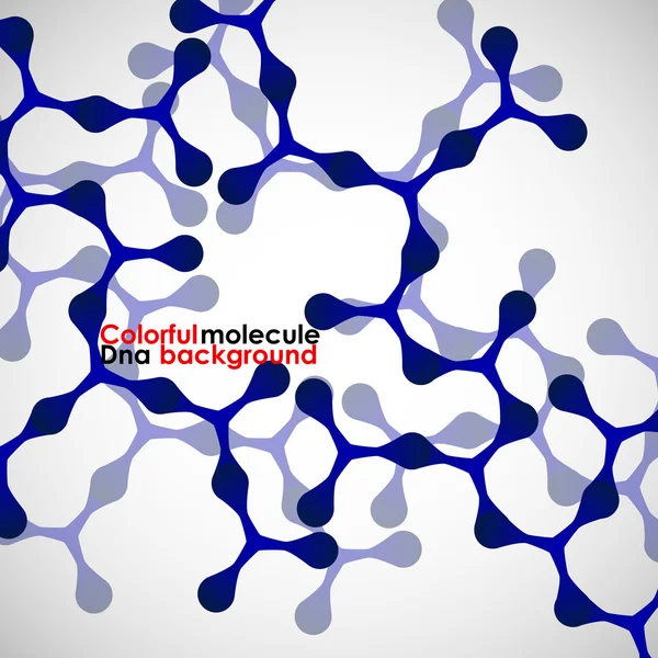 多彩的分子 dna。抽象背景。矢量图。eps10 — 图库矢量图片