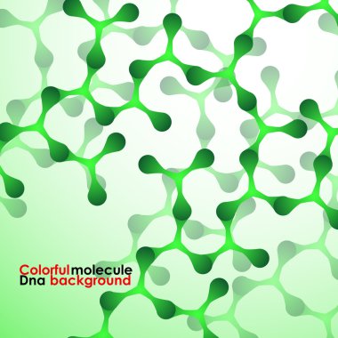 renkli molekülün dna. arka plan. vektör çizim. eps10