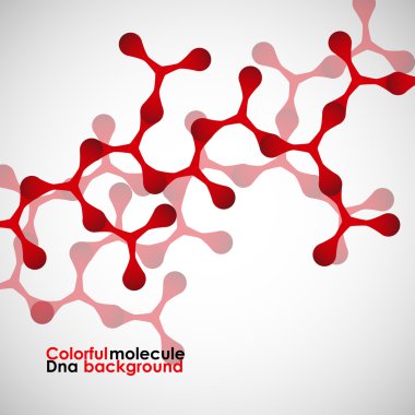 renkli molekülün dna. arka plan. vektör çizim. eps10