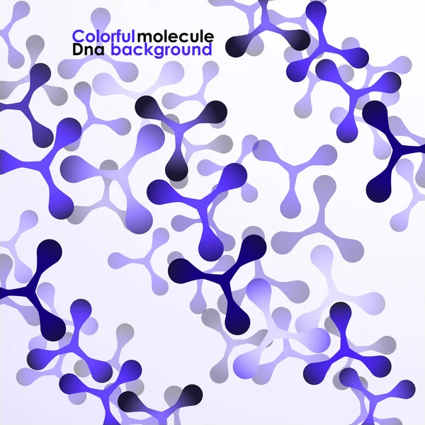 多彩的分子 dna。抽象背景。矢量图。eps10 — 图库矢量图片