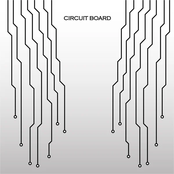 Placa de circuito. Fundo abstrato. Ilustração vetorial. Eps 10 — Vetor de Stock