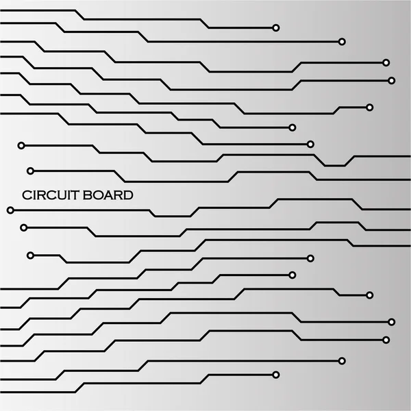 Placa de circuito. Fondo abstracto. Ilustración vectorial. Eps 10 — Archivo Imágenes Vectoriales